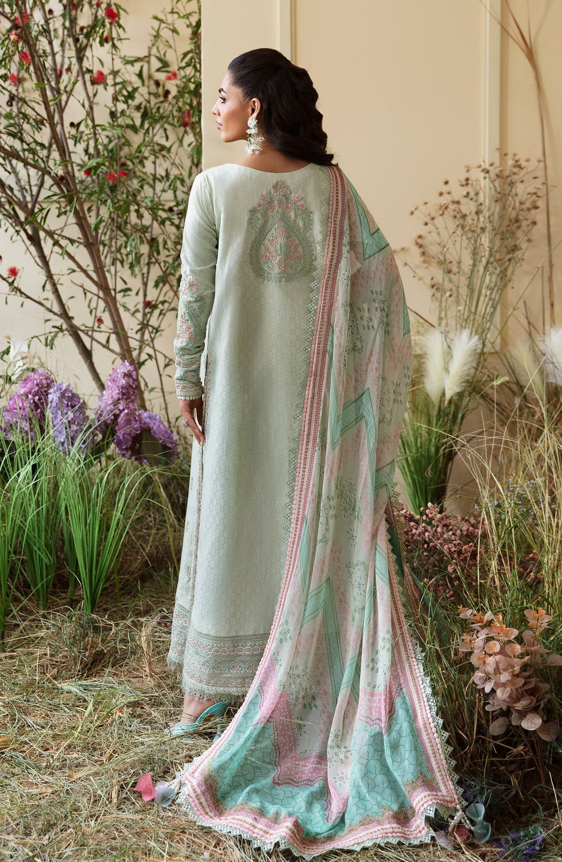 Zevk | Flora Festive Lawn | BLOSSOM - by - Libasekhas UK - Registered Vendor of : Zevk - 100% Original Designer Dresss