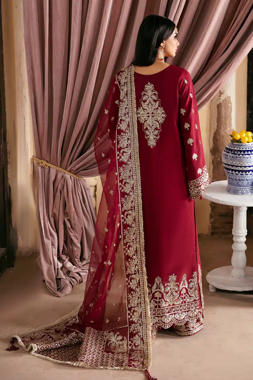 Saad Shaikh | Singhar Festive 23 | Raqs - by - Libasekhas UK - Registered Vendor of : Saad Shaikh - 100% Original Designer Dresss