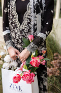 Zevk | Flora Festive Lawn | DUSK - by - Libasekhas UK - Registered Vendor of : Zevk - 100% Original Designer Dresss