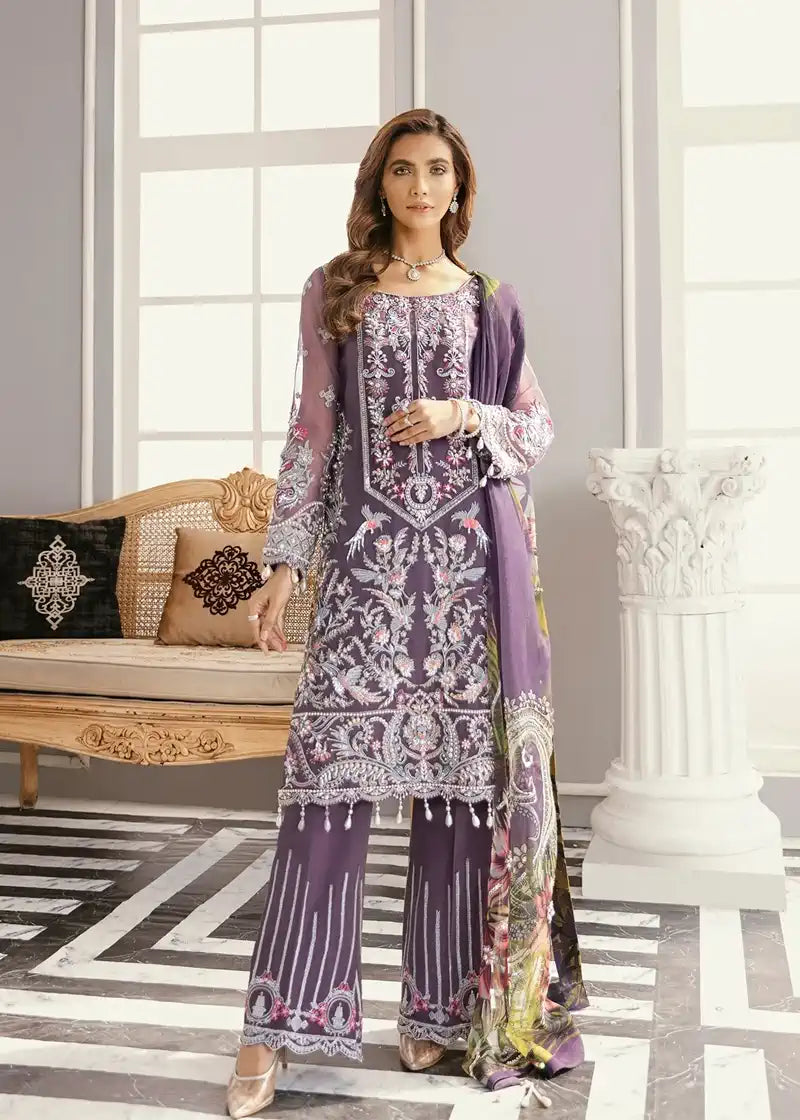 Akbar Aslam | Formal Collection | Lupine - by - Libasekhas UK - Registered Vendor of : Akbar Aslam - 100% Original Designer Dresss
