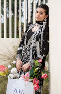 Zevk | Flora Festive Lawn | DUSK - by - Libasekhas UK - Registered Vendor of : Zevk - 100% Original Designer Dresss