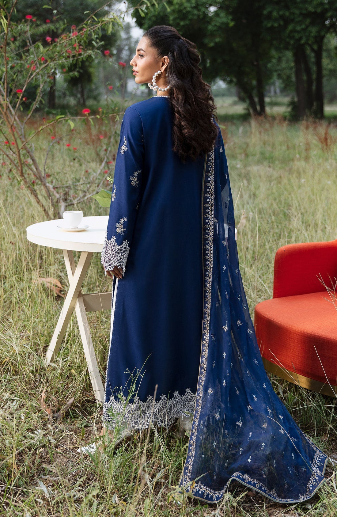 Zevk | Flora Festive Lawn | DAISY - by - Libasekhas UK - Registered Vendor of : Zevk - 100% Original Designer Dresss