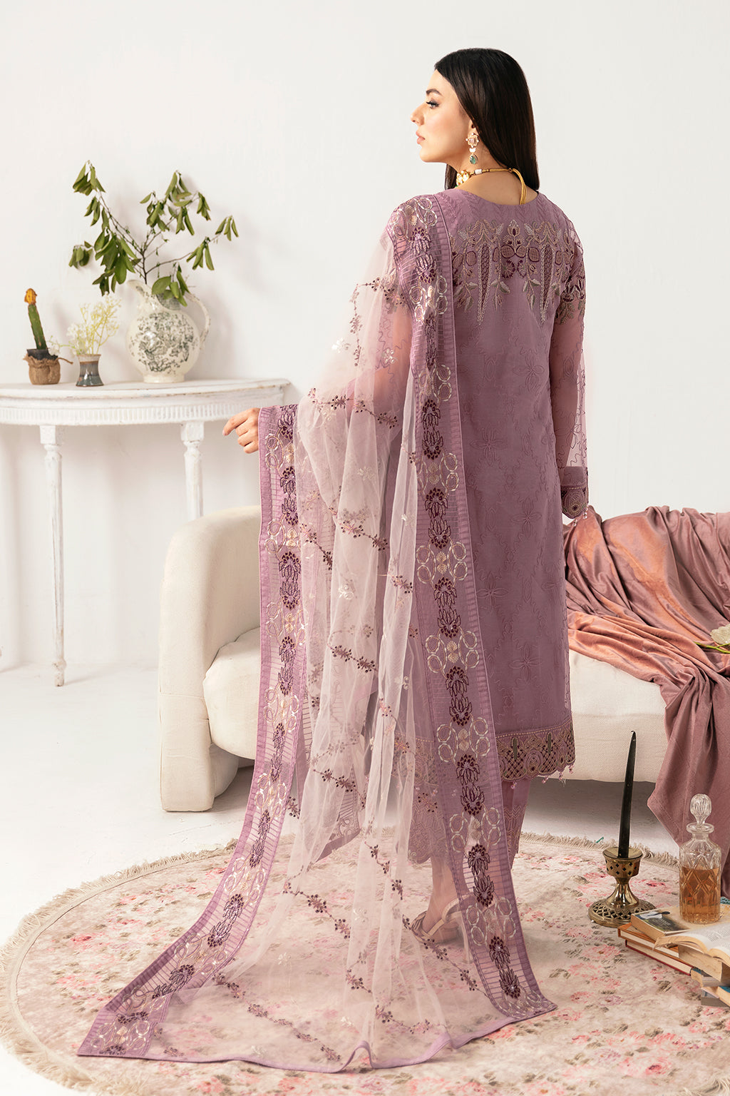 Ramsha | Minhal Organza Collection | M-1107 - by - Libasekhas UK - Registered Vendor of : Ramsha - 100% Original Designer Dresss