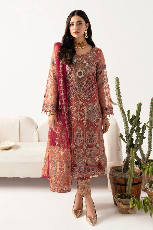 Ramsha | Minhal Organza Collection | M-1103 - by - Libasekhas UK - Registered Vendor of : Ramsha - 100% Original Designer Dresss