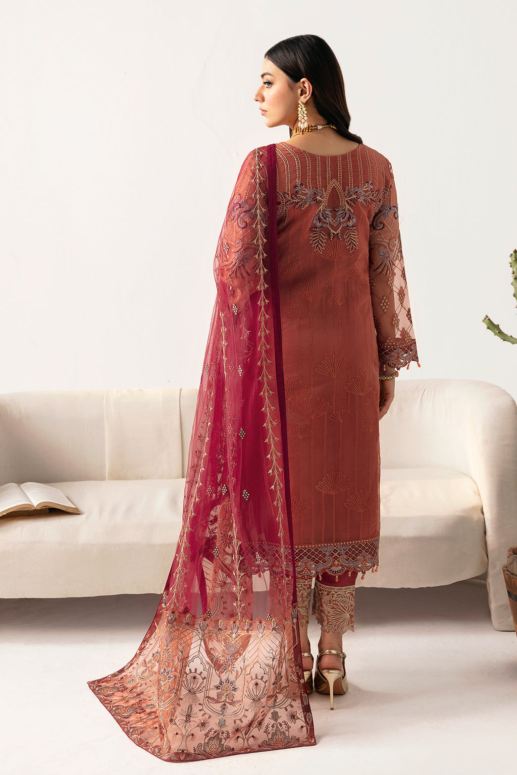 Ramsha | Minhal Organza Collection | M-1103 - by - Libasekhas UK - Registered Vendor of : Ramsha - 100% Original Designer Dresss