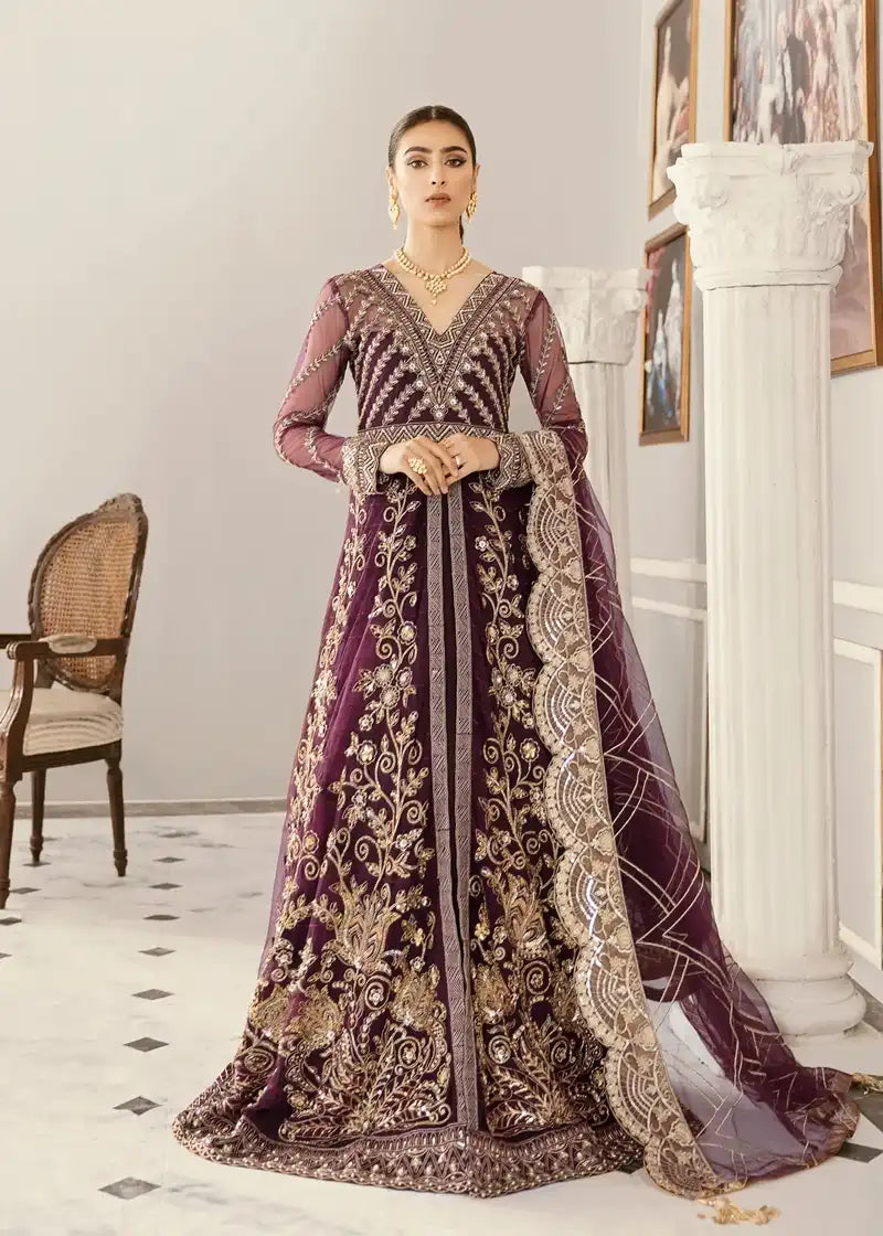 Akbar Aslam | Raqsl Collection | Gladiolus - by - Libasekhas UK - Registered Vendor of : Akbar Aslam - 100% Original Designer Dresss