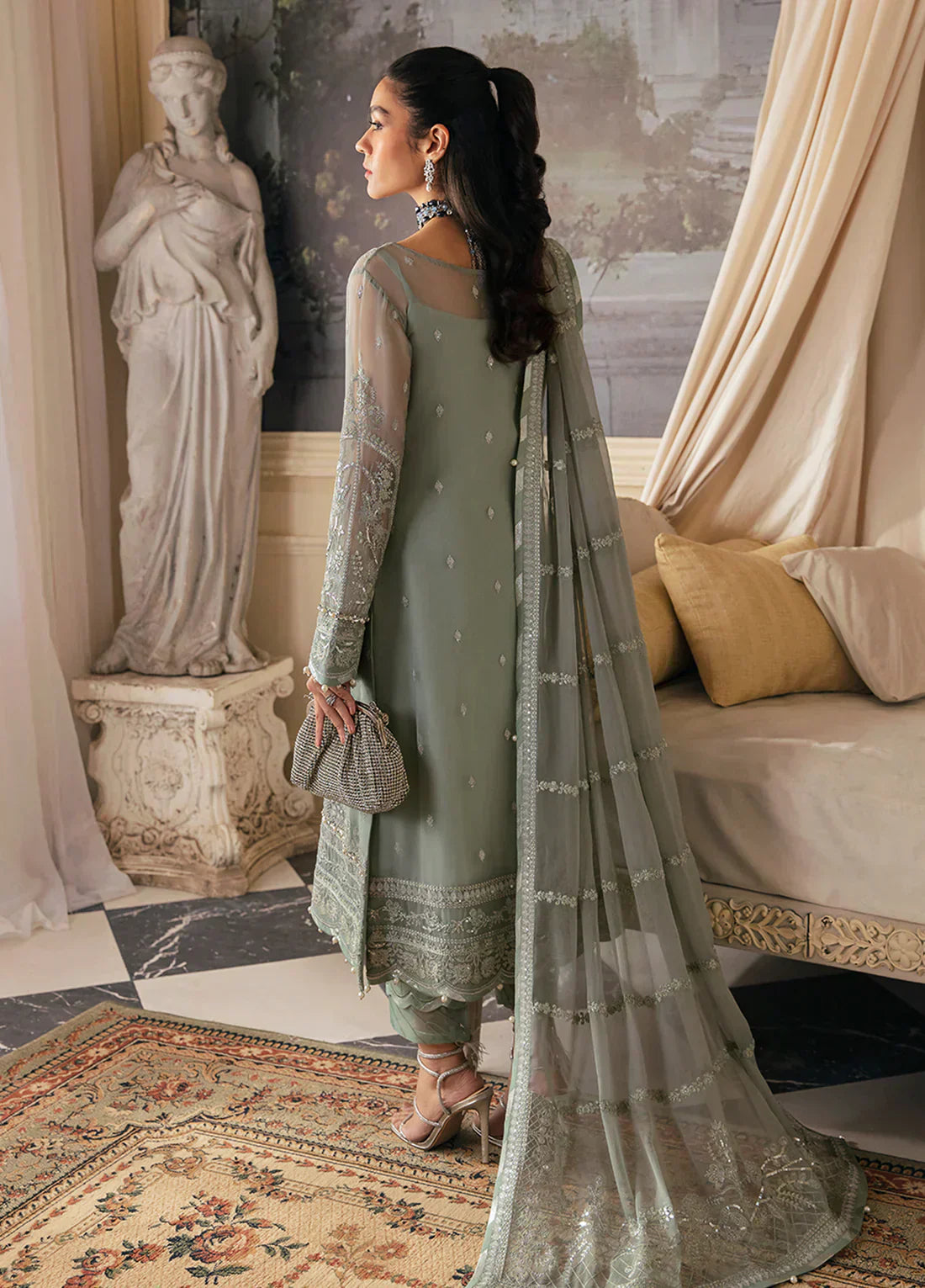 Gulaal | Embroidered Chiffon 23 | Amayah - by - Libasekhas UK - Registered Vendor of : Gulaal - 100% Original Designer Dresss