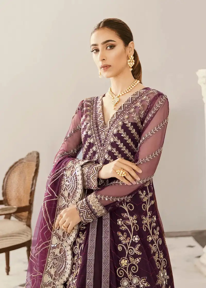 Akbar Aslam | Raqsl Collection | Gladiolus - by - Libasekhas UK - Registered Vendor of : Akbar Aslam - 100% Original Designer Dresss