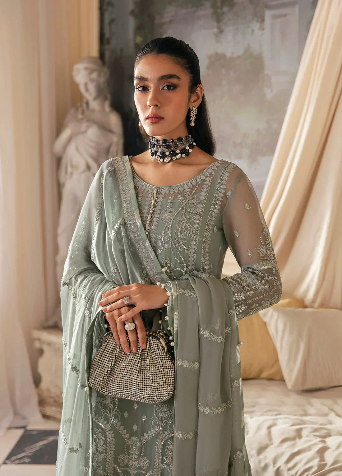Gulaal | Embroidered Chiffon 23 | Amayah - by - Libasekhas UK - Registered Vendor of : Gulaal - 100% Original Designer Dresss