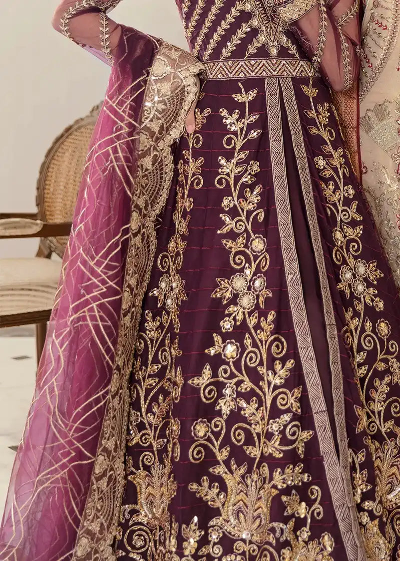 Akbar Aslam | Raqsl Collection | Gladiolus - by - Libasekhas UK - Registered Vendor of : Akbar Aslam - 100% Original Designer Dresss