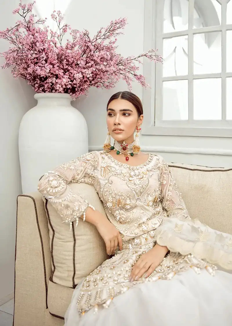 Akbar Aslam | Formal Collection | Snow Drop - by - Libasekhas UK - Registered Vendor of : Akbar Aslam - 100% Original Designer Dresss
