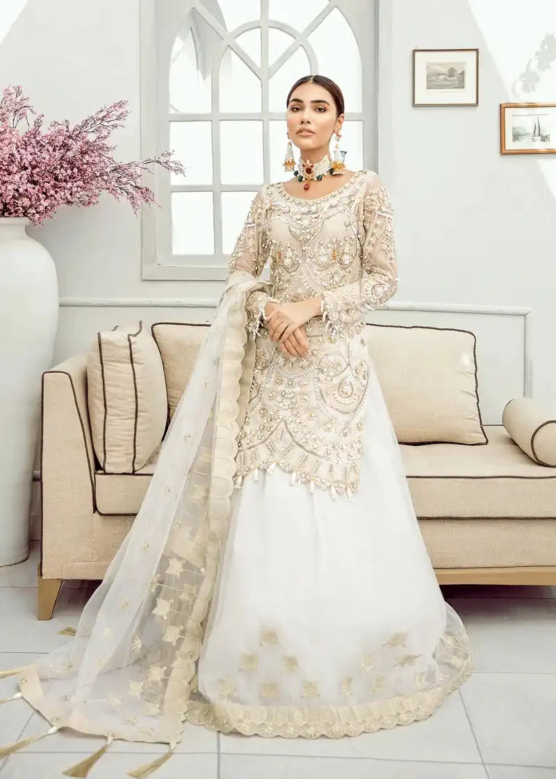 Akbar Aslam | Formal Collection | Snow Drop - by - Libasekhas UK - Registered Vendor of : Akbar Aslam - 100% Original Designer Dresss