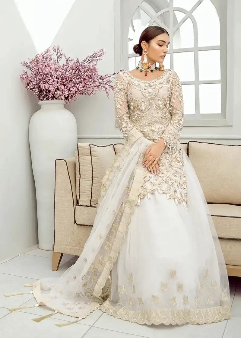 Akbar Aslam | Formal Collection | Snow Drop - by - Libasekhas UK - Registered Vendor of : Akbar Aslam - 100% Original Designer Dresss
