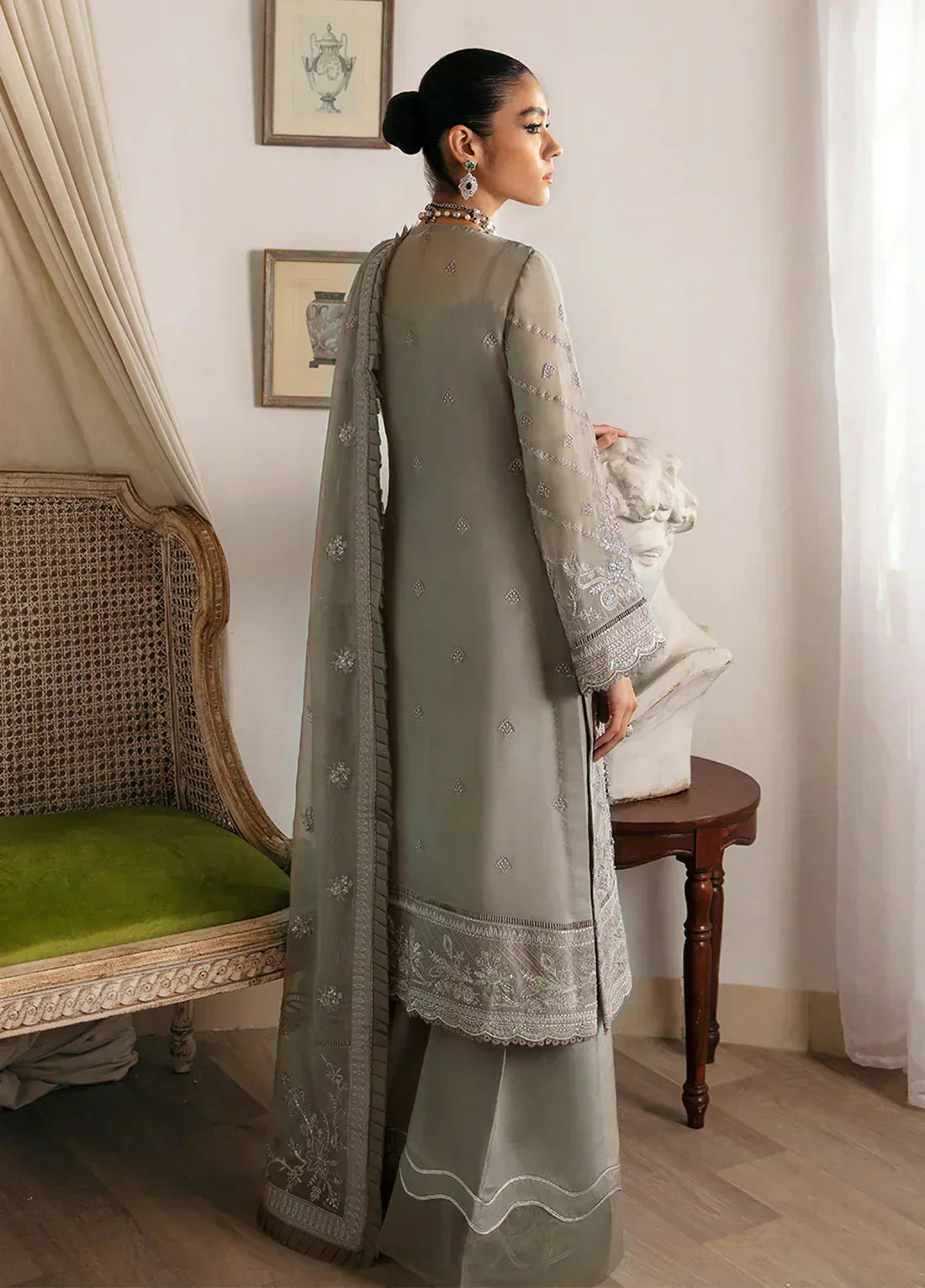 Gulaal | Embroidered Chiffon 23 | Sirena - by - Libasekhas UK - Registered Vendor of : Gulaal - 100% Original Designer Dresss