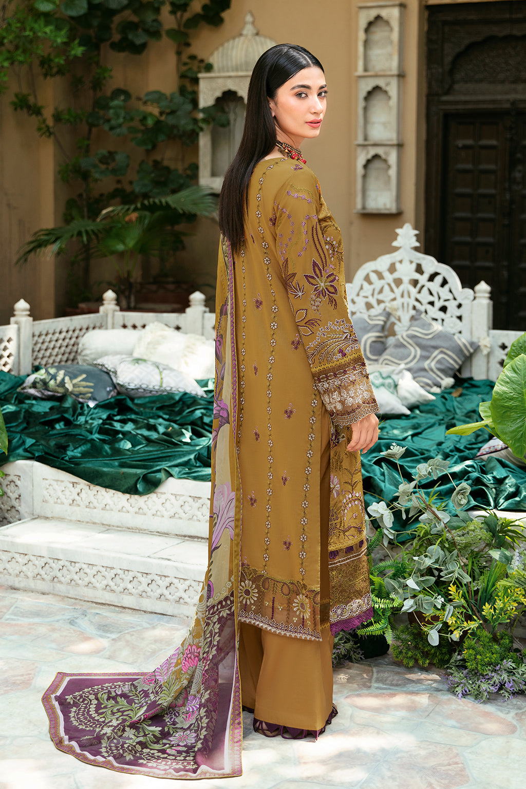 Ramsha | Luxury Lawn 24 | L-808 - by - Libasekhas UK - Registered Vendor of : Ramsha - 100% Original Designer Dresss