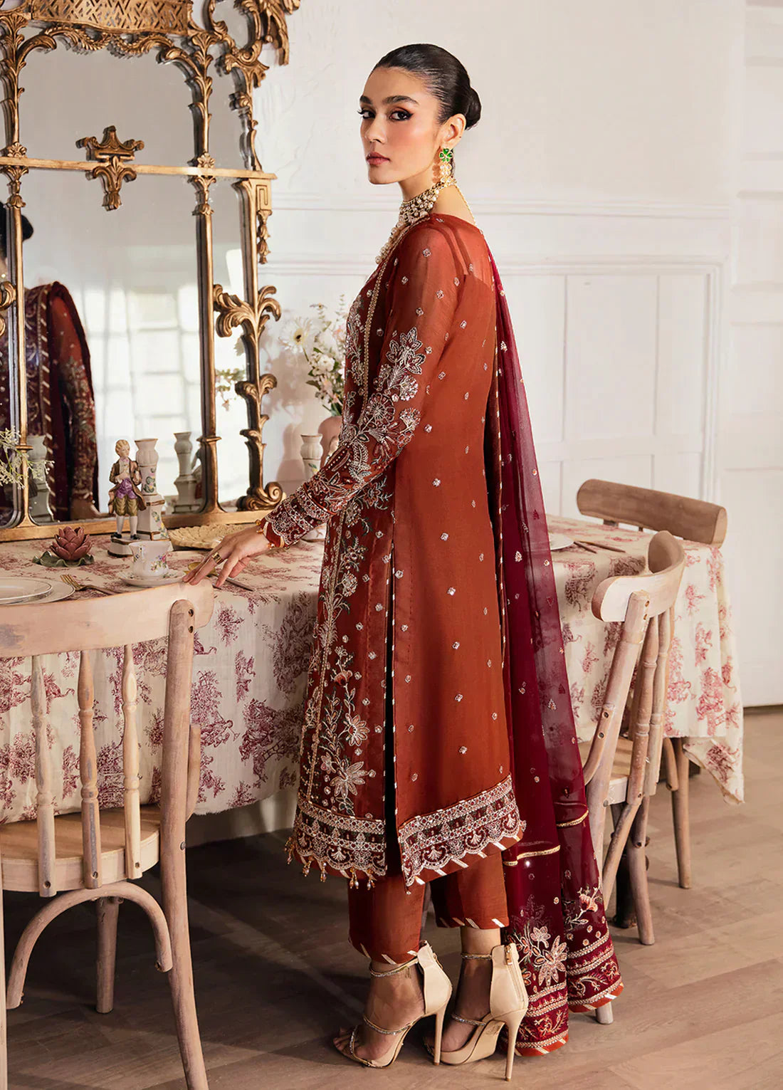 Gulaal | Embroidered Chiffon 23 | LAIRA - by - Libasekhas UK - Registered Vendor of : Gulaal - 100% Original Designer Dresss