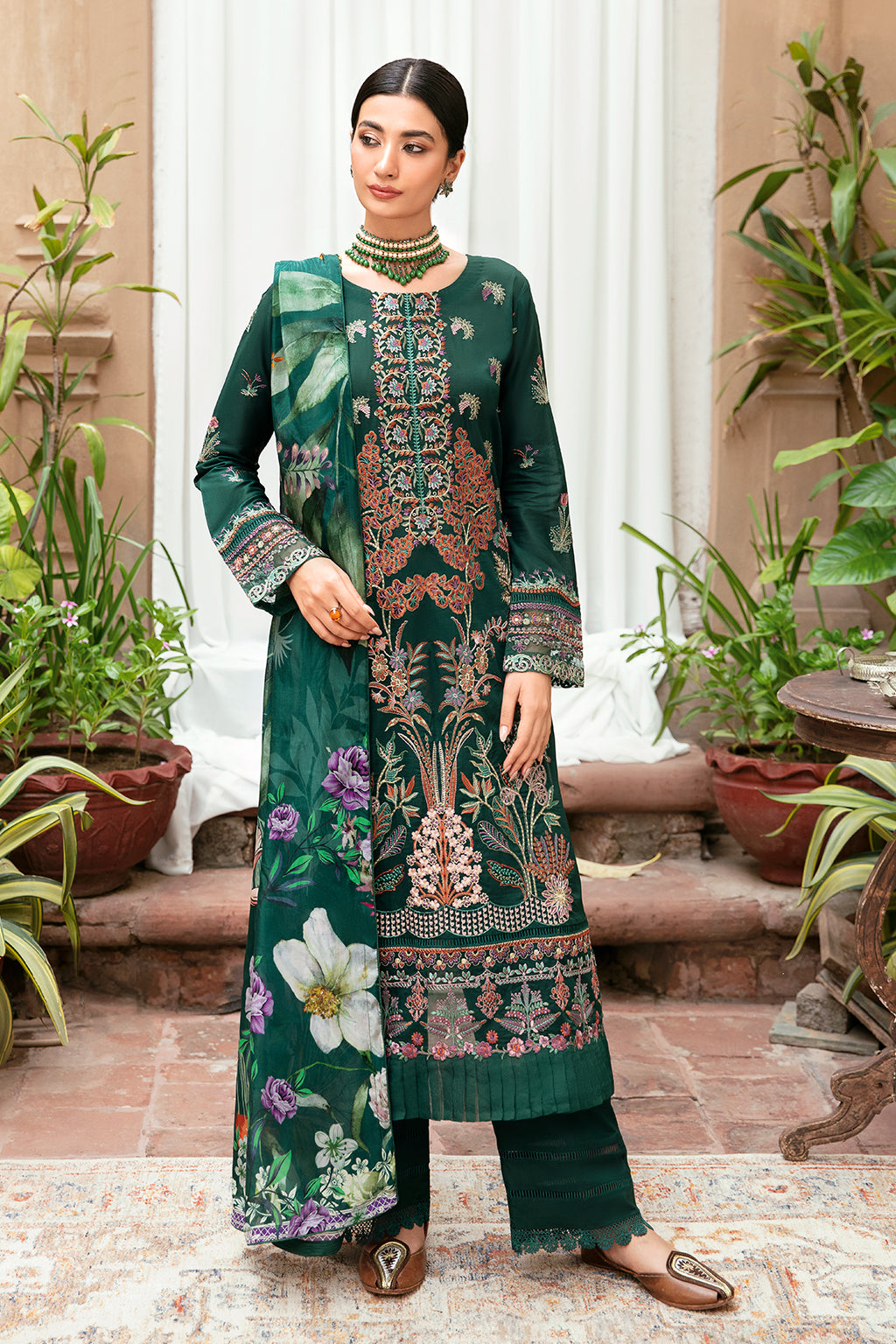 Ramsha | Mashaal Luxury Lawn | L-801 - by - Libasekhas UK - Registered Vendor of : Ramsha - 100% Original Designer Dresss