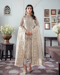 Gulaal | Wedding Formals | Mehr Embroidered Net 3-Piece Suit WS-19 - by - Libasekhas UK - Registered Vendor of : Gulaal - 100% Original Designer Dresss