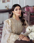 Gulaal | Wedding Formals | Mehr Embroidered Net 3-Piece Suit WS-19 - by - Libasekhas UK - Registered Vendor of : Gulaal - 100% Original Designer Dresss