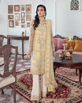 Gulaal | Wedding Formals | MAHJABEEN EMBROIDERED NET 3-PIECE SUIT WS-17 - by - Libasekhas UK - Registered Vendor of : Gulaal - 100% Original Designer Dresss