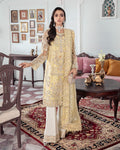 Gulaal | Wedding Formals | MAHJABEEN EMBROIDERED NET 3-PIECE SUIT WS-17 - by - Libasekhas UK - Registered Vendor of : Gulaal - 100% Original Designer Dresss