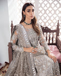 Gulaal | Wedding Formals | Gulnoor Embroidered Net 3-Piece Suit WS-18 - by - Libasekhas UK - Registered Vendor of : Gulaal - 100% Original Designer Dresss