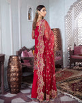 Gulaal | Wedding Formals | Tamanah Embroidered Net 3-Piece Suit WS-12 - by - Libasekhas UK - Registered Vendor of : Gulaal - 100% Original Designer Dresss