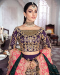 Gulaal | Wedding Formals | KEHKSHAN EMBROIDERED NET 3-PIECE SUIT WS-14 - by - Libasekhas UK - Registered Vendor of : Gulaal - 100% Original Designer Dresss