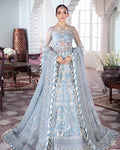 Gulaal | Wedding Formals | Mehnaaz Embroidered Net 3-Piece Suit WS-13 - by - Libasekhas UK - Registered Vendor of : Gulaal - 100% Original Designer Dresss