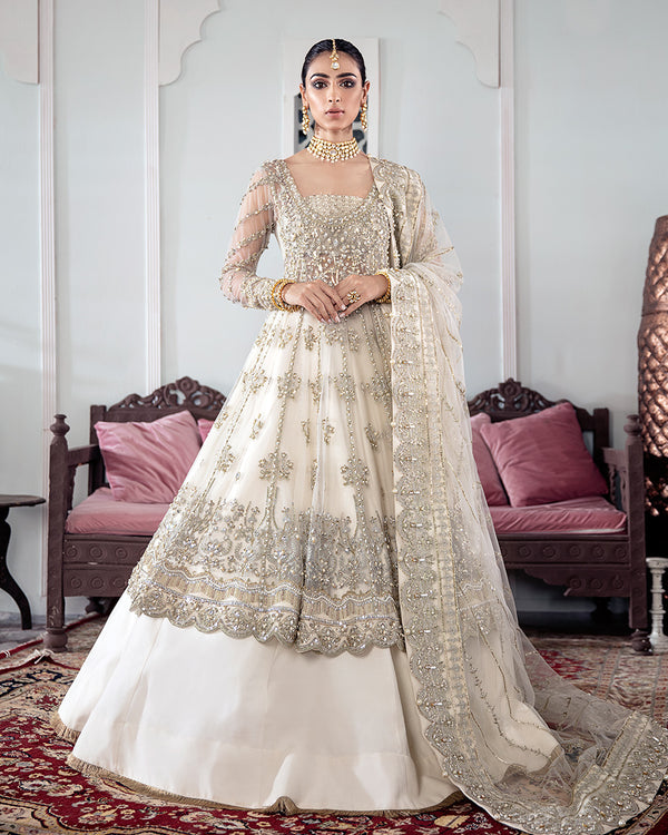 Gulaal | Wedding Formals | MEERAL EMBROIDERED NET 3-PIECE SUIT WS-22 - by - Libasekhas UK - Registered Vendor of : Gulaal - 100% Original Designer Dresss