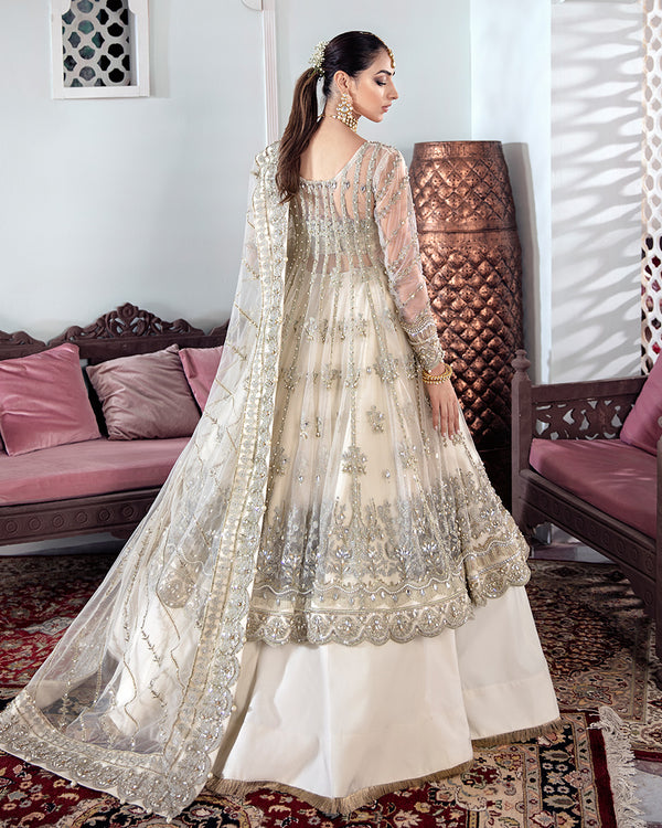 Gulaal | Wedding Formals | MEERAL EMBROIDERED NET 3-PIECE SUIT WS-22 - by - Libasekhas UK - Registered Vendor of : Gulaal - 100% Original Designer Dresss