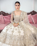 Gulaal | Wedding Formals | MEERAL EMBROIDERED NET 3-PIECE SUIT WS-22 - by - Libasekhas UK - Registered Vendor of : Gulaal - 100% Original Designer Dresss