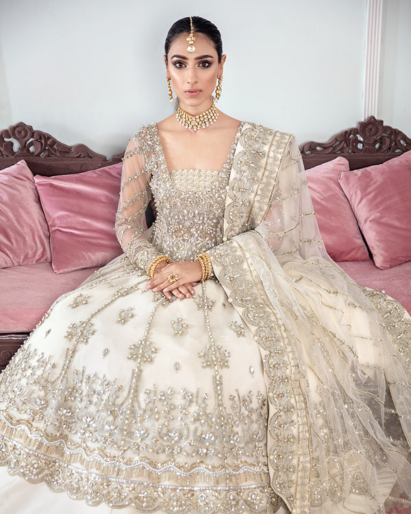 Gulaal | Wedding Formals | MEERAL EMBROIDERED NET 3-PIECE SUIT WS-22 - by - Libasekhas UK - Registered Vendor of : Gulaal - 100% Original Designer Dresss