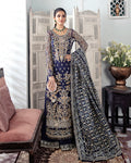 Gulaal | Wedding Formals | QAYINAAT EMBROIDERED NET 3-PIECE SUIT WS-16 - by - Libasekhas UK - Registered Vendor of : Gulaal - 100% Original Designer Dresss