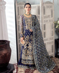 Gulaal | Wedding Formals | QAYINAAT EMBROIDERED NET 3-PIECE SUIT WS-16 - by - Libasekhas UK - Registered Vendor of : Gulaal - 100% Original Designer Dresss
