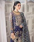 Gulaal | Wedding Formals | QAYINAAT EMBROIDERED NET 3-PIECE SUIT WS-16 - by - Libasekhas UK - Registered Vendor of : Gulaal - 100% Original Designer Dresss