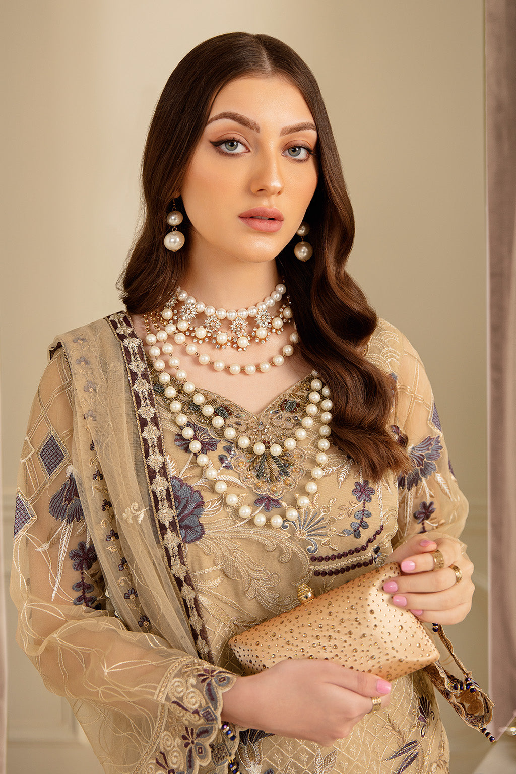 Ramsha | Minhal Organza Collection | M-702 - by - Libasekhas UK - Registered Vendor of : Ramsha - 100% Original Designer Dresss