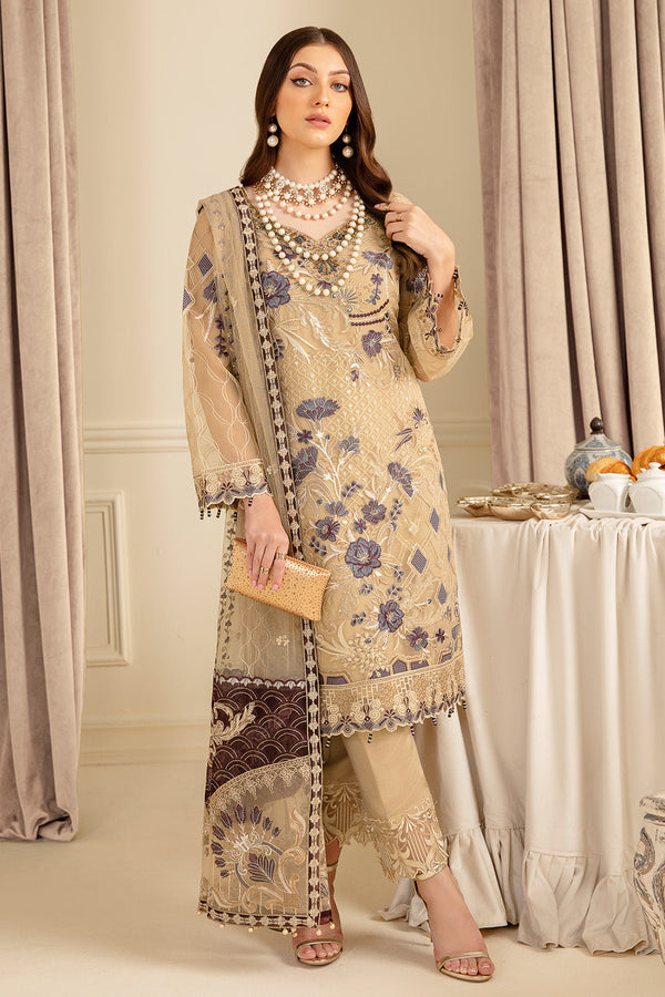 Ramsha | Minhal Organza Collection | M-702 - by - Libasekhas UK - Registered Vendor of : Ramsha - 100% Original Designer Dresss