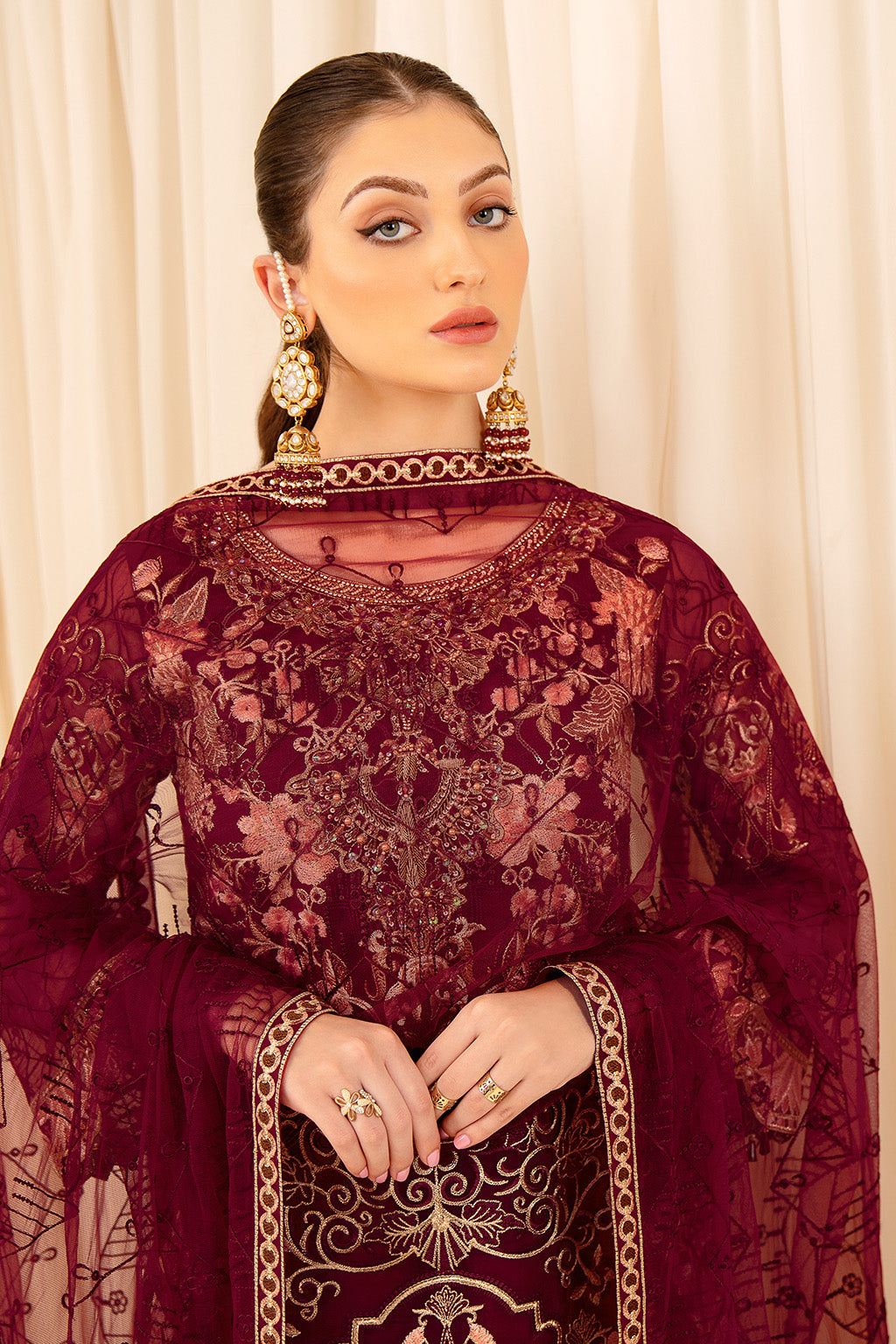 Ramsha | Minhal Organza Collection | M-706 - by - Libasekhas UK - Registered Vendor of : Ramsha - 100% Original Designer Dresss