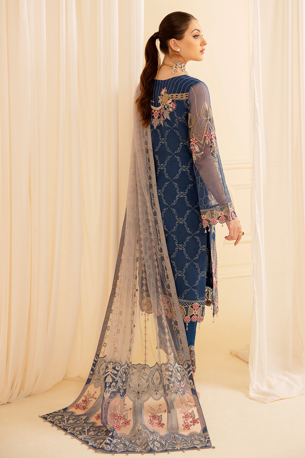 Ramsha | Minhal Organza Collection | M-701 - by - Libasekhas UK - Registered Vendor of : Ramsha - 100% Original Designer Dresss