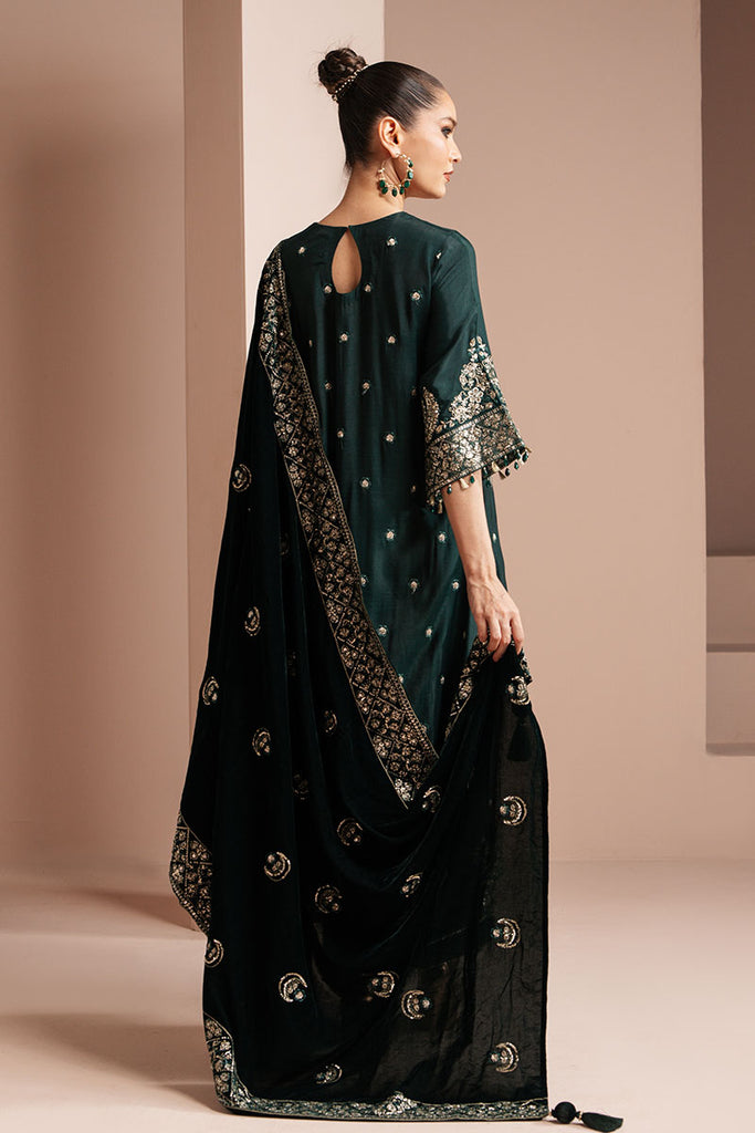 Cross Stitch | Luxe Atelier 25 | EMERALD GRACE - by - Libasekhas UK - Registered Vendor of : Cross Stitch - 100% Original Designer Dresss