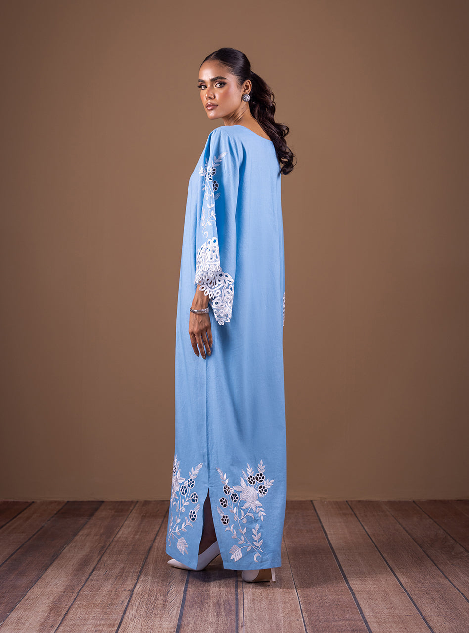 Zainab Chottani | Semi Formals | TIMELESS BLUE - by - Libasekhas UK - Registered Vendor of : Zainab Chottani - 100% Original Designer Dresss