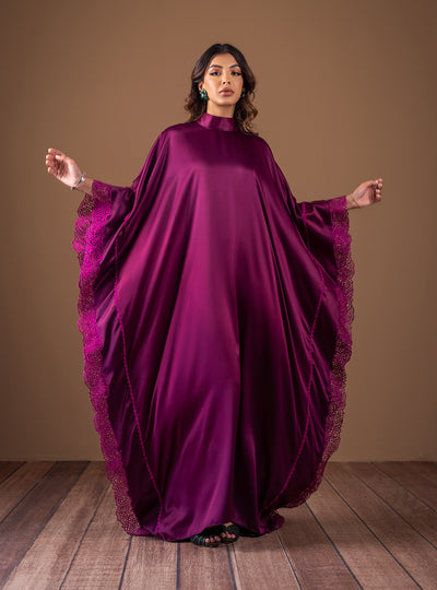 Zainab Chottani | The Kaftan Edit | Plum Flame - by Libasekhas UK - Registered Vendor of : Zainab Chottani - 100% Original Designer Dress