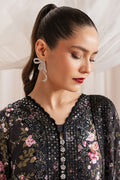 Cross Stitch | Luxe Atelier 25 | GRAPHITE GLOW - by - Libasekhas UK - Registered Vendor of : Cross Stitch - 100% Original Designer Dresss
