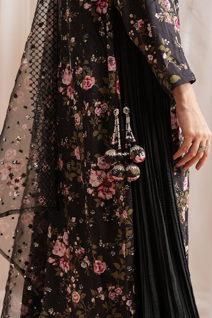 Cross Stitch | Luxe Atelier 25 | GRAPHITE GLOW - by - Libasekhas UK - Registered Vendor of : Cross Stitch - 100% Original Designer Dresss