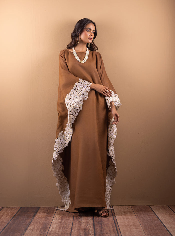 Zainab Chottani | The Kaftan Edit | Cinnamon Sand - by Libasekhas UK - Registered Vendor of : Zainab Chottani - 100% Original Designer Dress