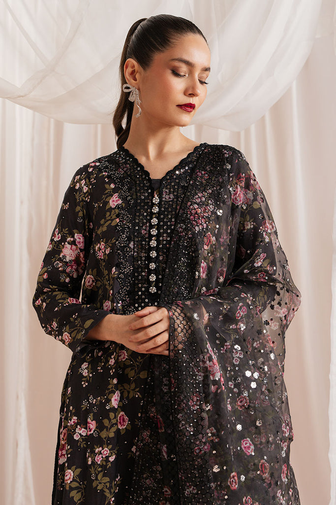 Cross Stitch | Luxe Atelier 25 | GRAPHITE GLOW - by - Libasekhas UK - Registered Vendor of : Cross Stitch - 100% Original Designer Dresss