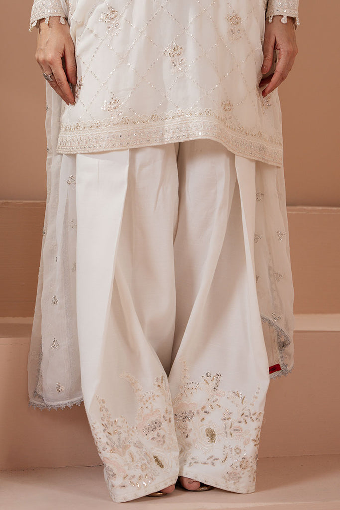 Cross Stitch | Luxe Atelier 25 | ANTIQUE WHITE - by - Libasekhas UK - Registered Vendor of : Cross Stitch - 100% Original Designer Dresss