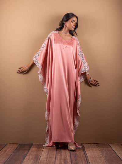 Zainab Chottani | The Kaftan Edit | Coral Blossom - by Libasekhas UK - Registered Vendor of : Zainab Chottani - 100% Original Designer Dress