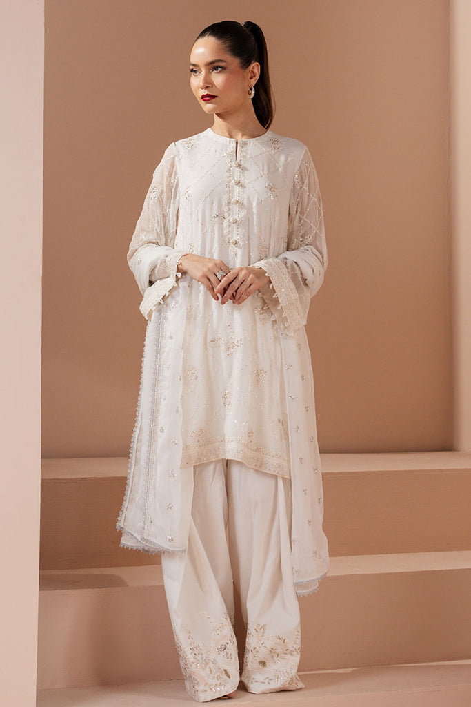Cross Stitch | Luxe Atelier 25 | ANTIQUE WHITE - by - Libasekhas UK - Registered Vendor of : Cross Stitch - 100% Original Designer Dresss